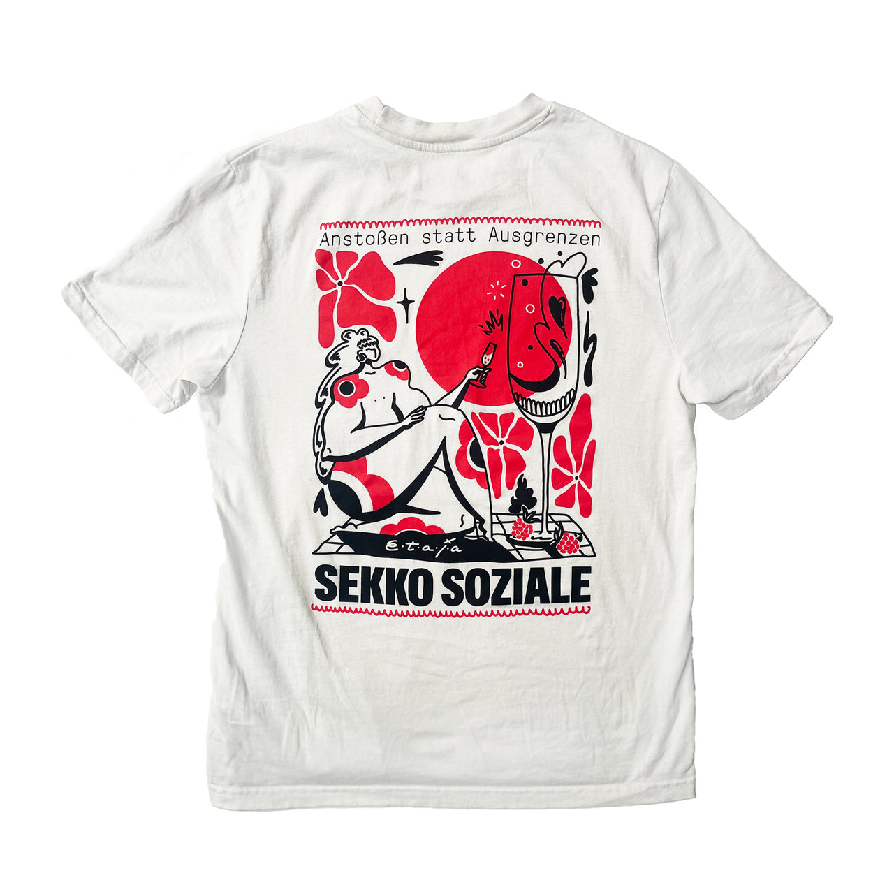 ETAJA x SEKKO SOZIALE T-Shirt - Bio Unisex T-Shirt "Anstoßen statt Ausgrenzen"
