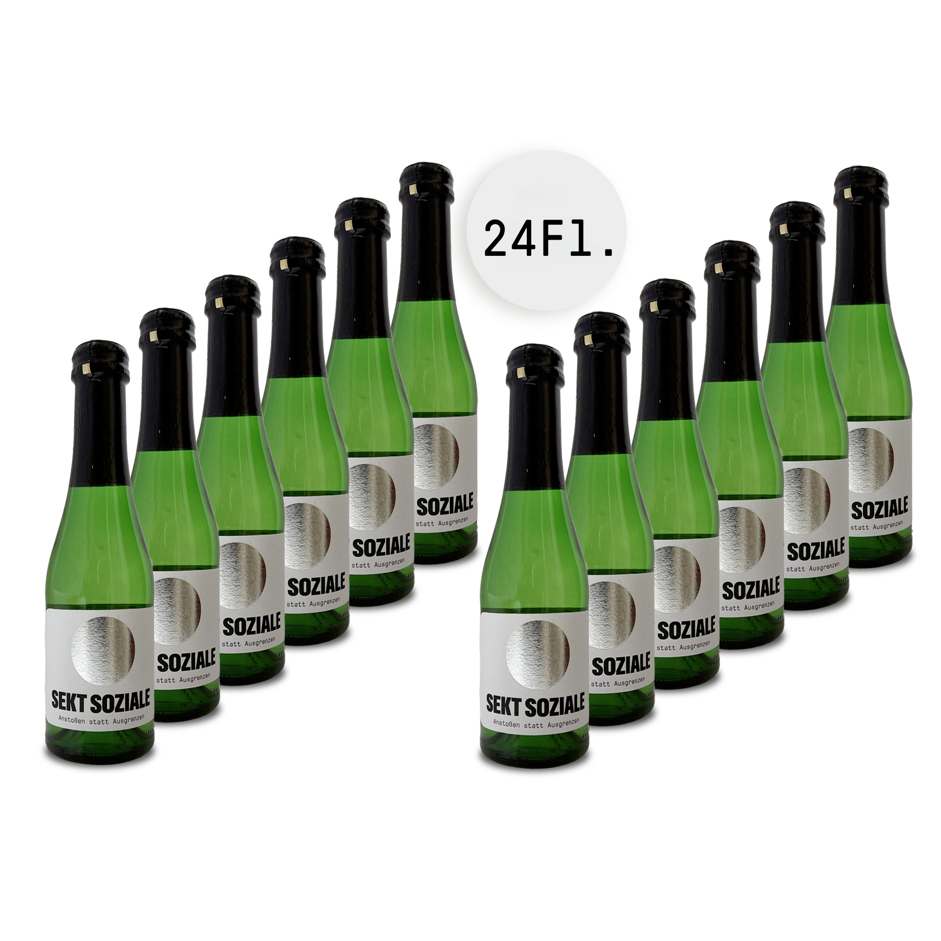 Piccolo SEKT SOZIALE Silber - Sparpack