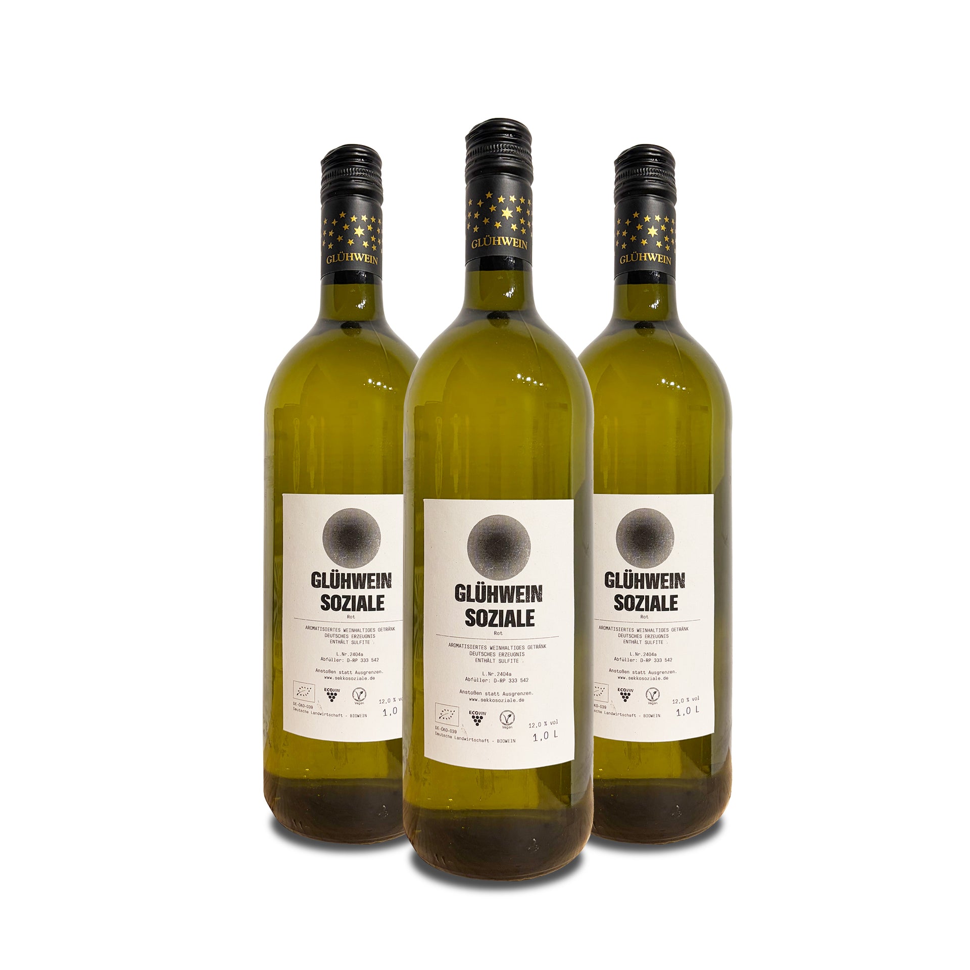 Glühwein Soziale weiß 1,0L - 3er Pack