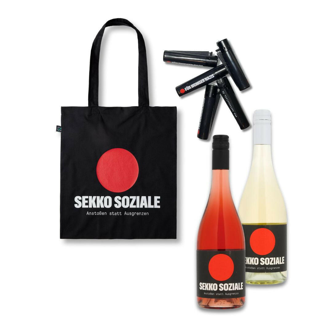 SEKKO SOZIALE Supporter Bundle - Rosé & Weiß 0,75l & Merch.