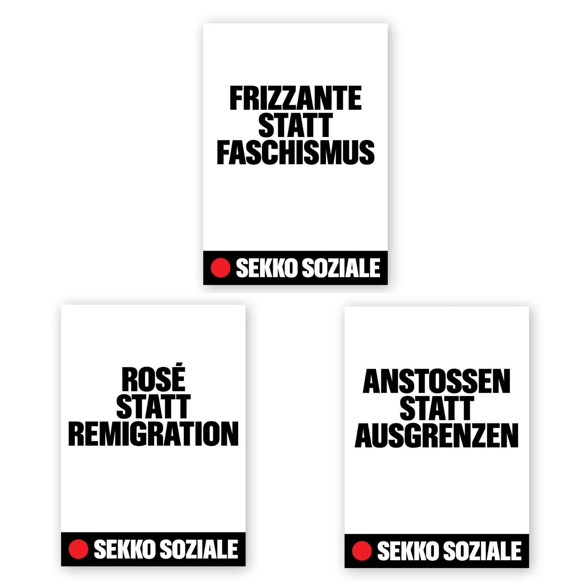 SEKKO SOZIALE Sticker-Bundle